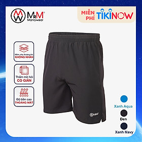 Quần đùi short gió nam thể thao Basic trẻ trung năng động, thoáng mát co giãn 4 chiều MRM Manlywear - 2XL - Xanh Đen