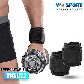 Băng Cổ Tay Trợ Lực Thể Thao VNS022, Bảo Vệ Cổ Tay Phòng Các Chấn Thương Cổ Tay Trong Thể Thao, Hỗ Trợ Phục Hồi Chân Thương Cổ Tay, Tùy Chỉnh Độ Siết Cổ Tay ( 1 Đôi ) - Đen - Free Size